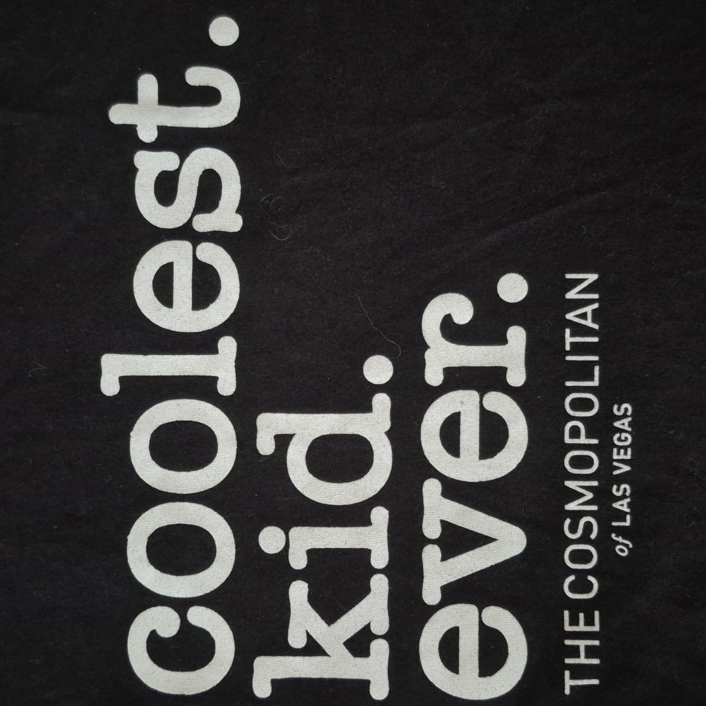 Coolest Kid Ever Tee Youth L The Cosmopolitan Las Vegas T-shirt Fits Adult XS